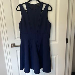Armani Exchange fit flare dress